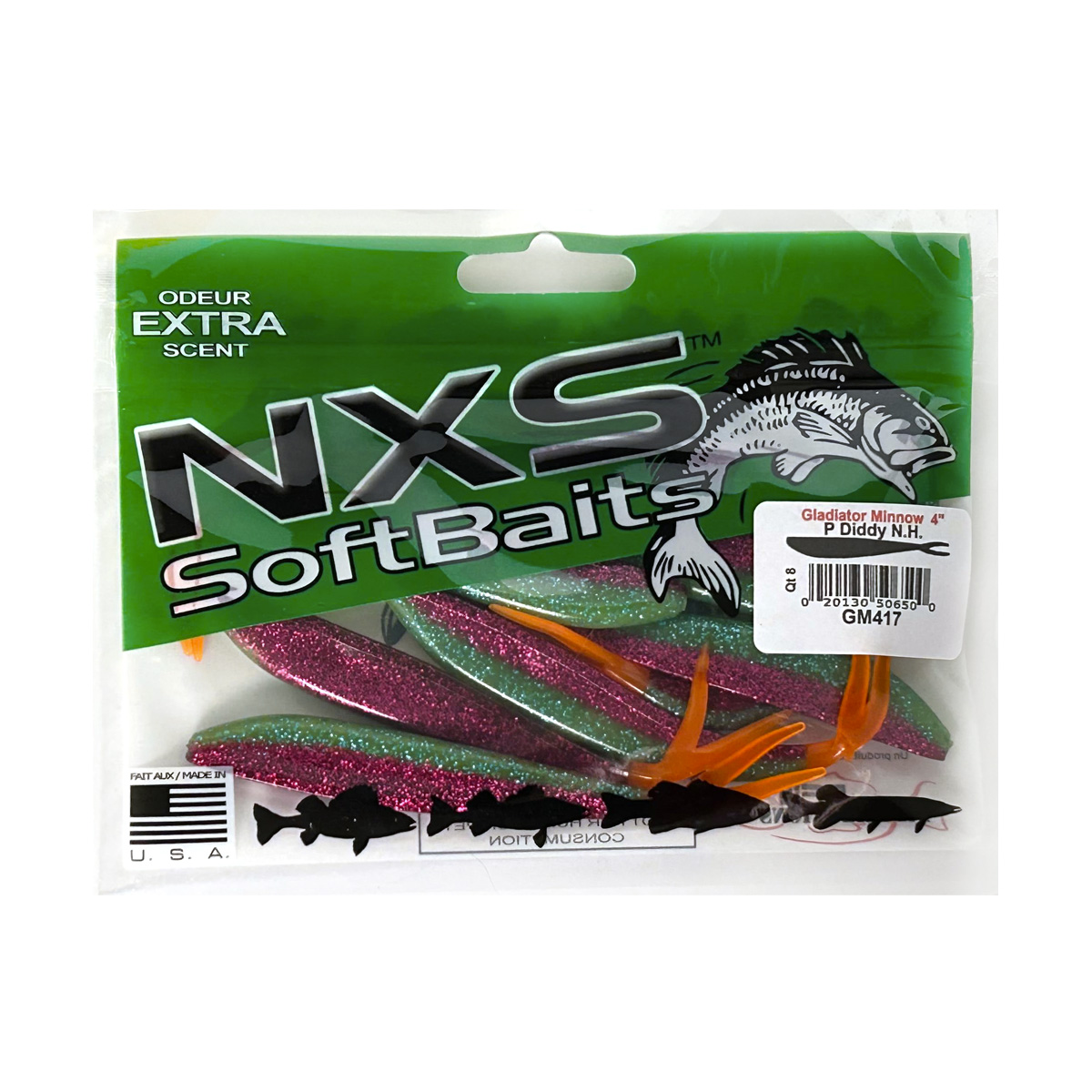 NXS - Gladiator Minnow 4” Soft Bait