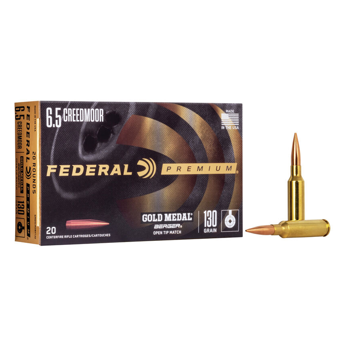 Federal Ammunition - Premium Gold Medal 6.5 CREEDMOOR 130 GR