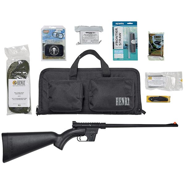 Henry Repeating Arms - Carabine semi-automatique Survival AR-7 Black Kit avec sac et équipement de survie