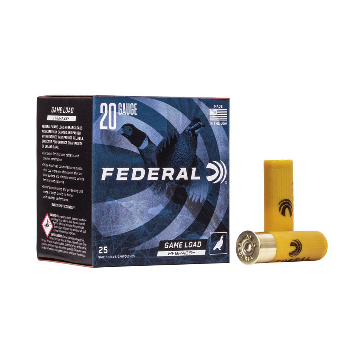 Federal Ammunition - Game Load Upland Hi-Brass 20 GA 2 ¾" #6