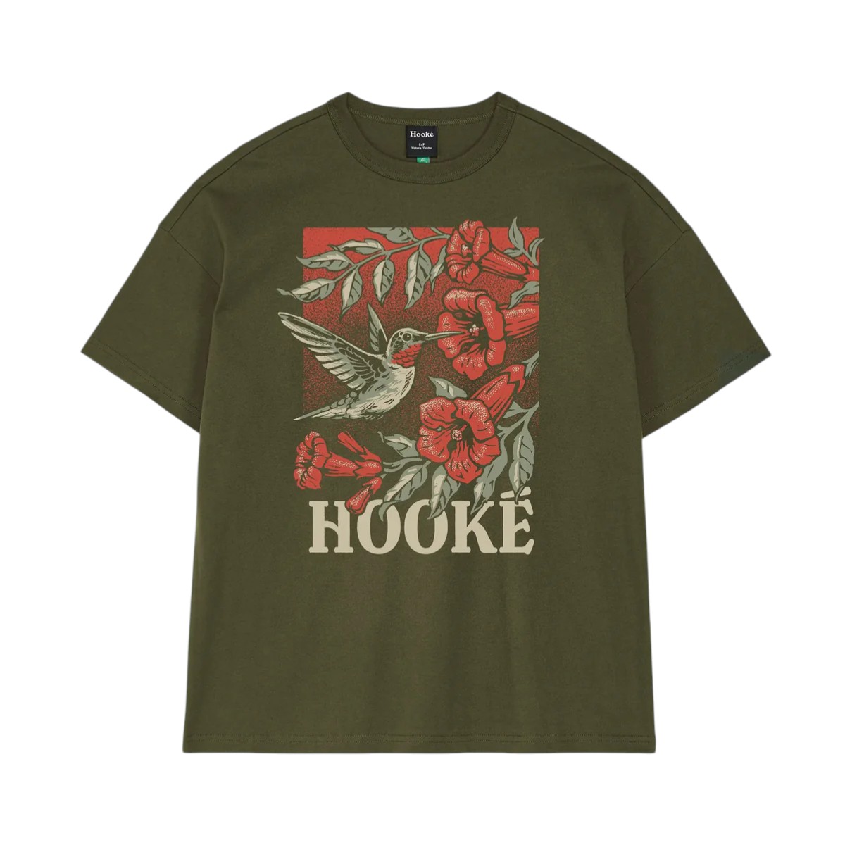 Hooké - Women's Hummingbird Oversized T-Shirt
