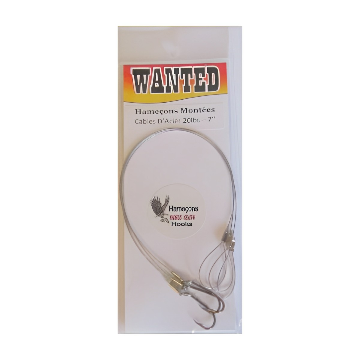 Wanted - Hook #2/0 Mounted on Steel Cables 20 lb