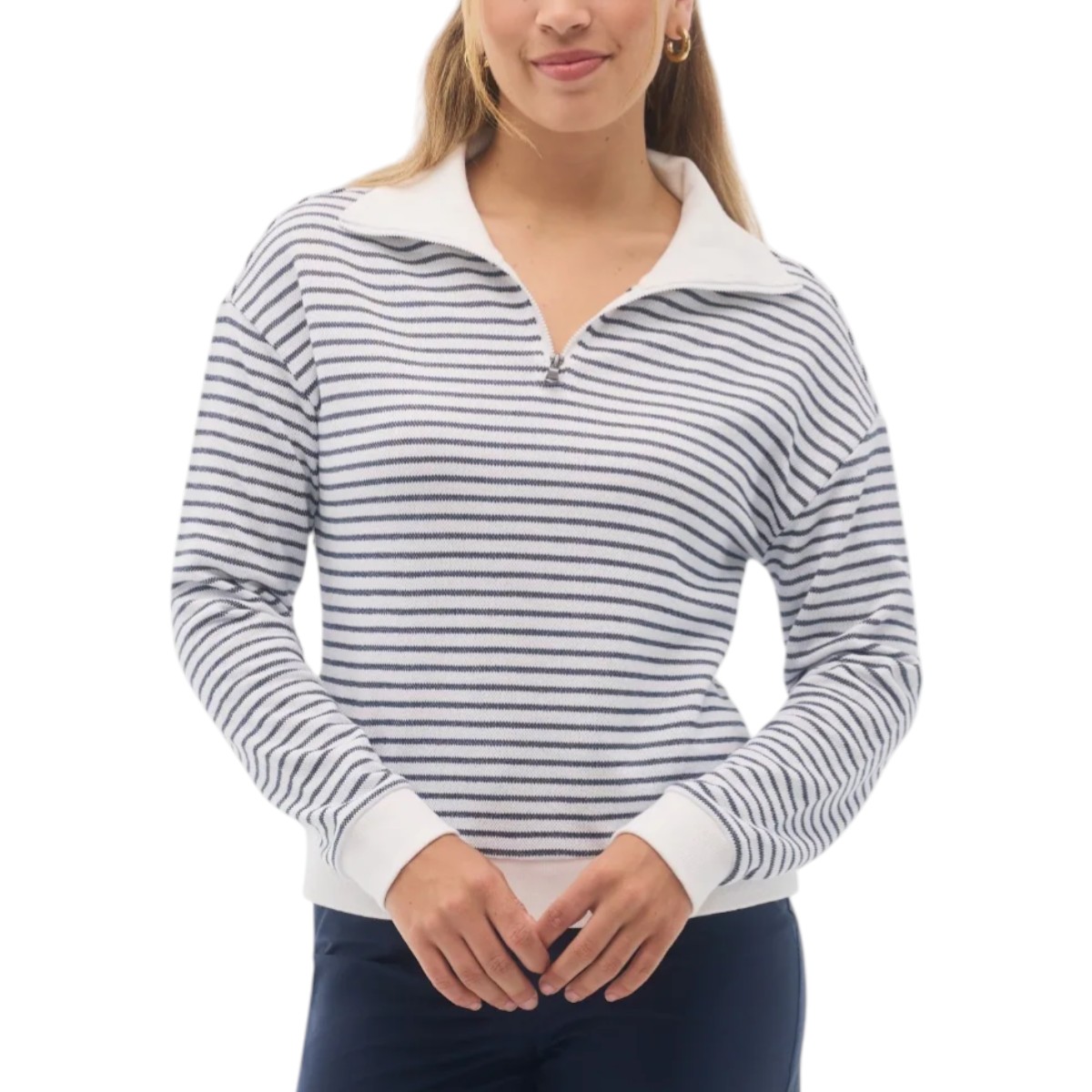 Fig Clothing - Women's Hampton Mid-zip Sweater