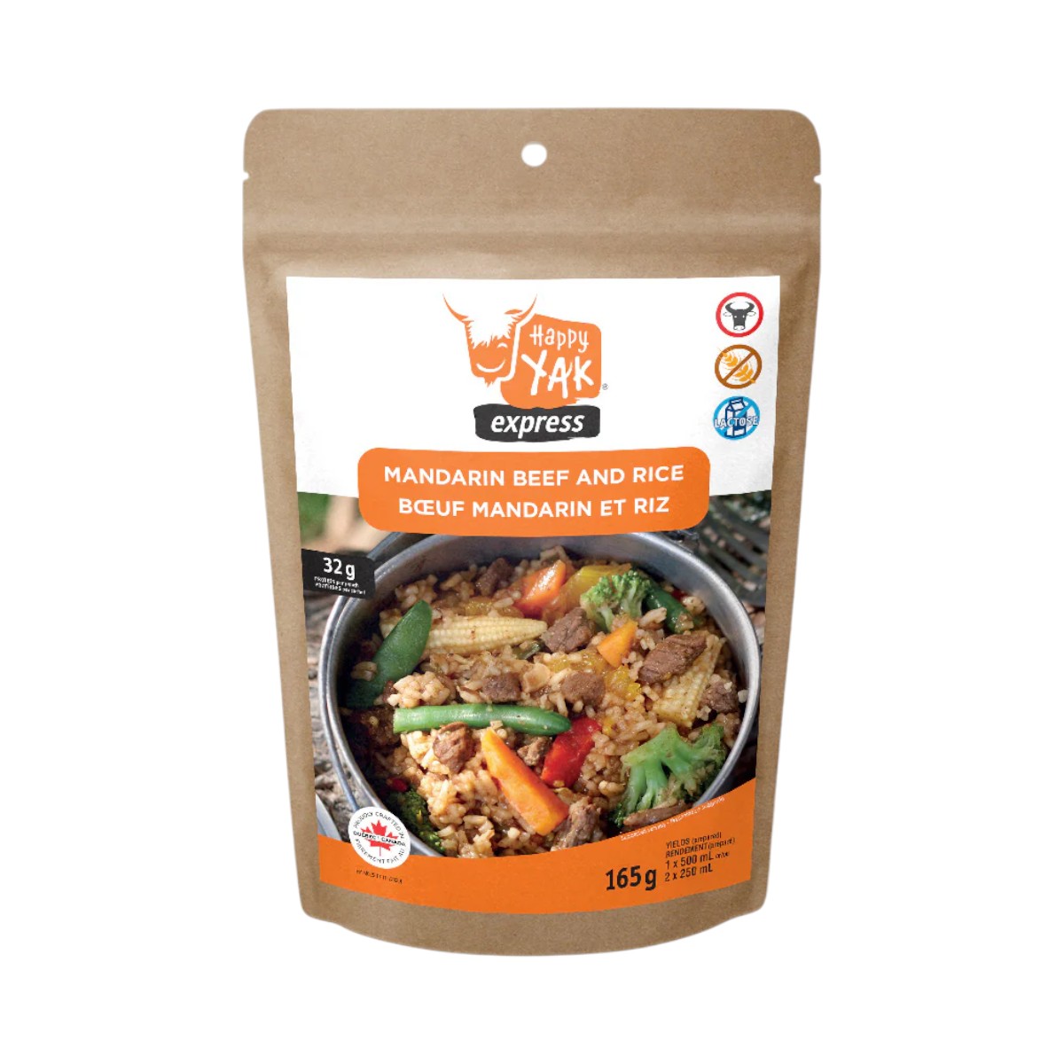 Happy Yak - Mandarin Beef and Rice