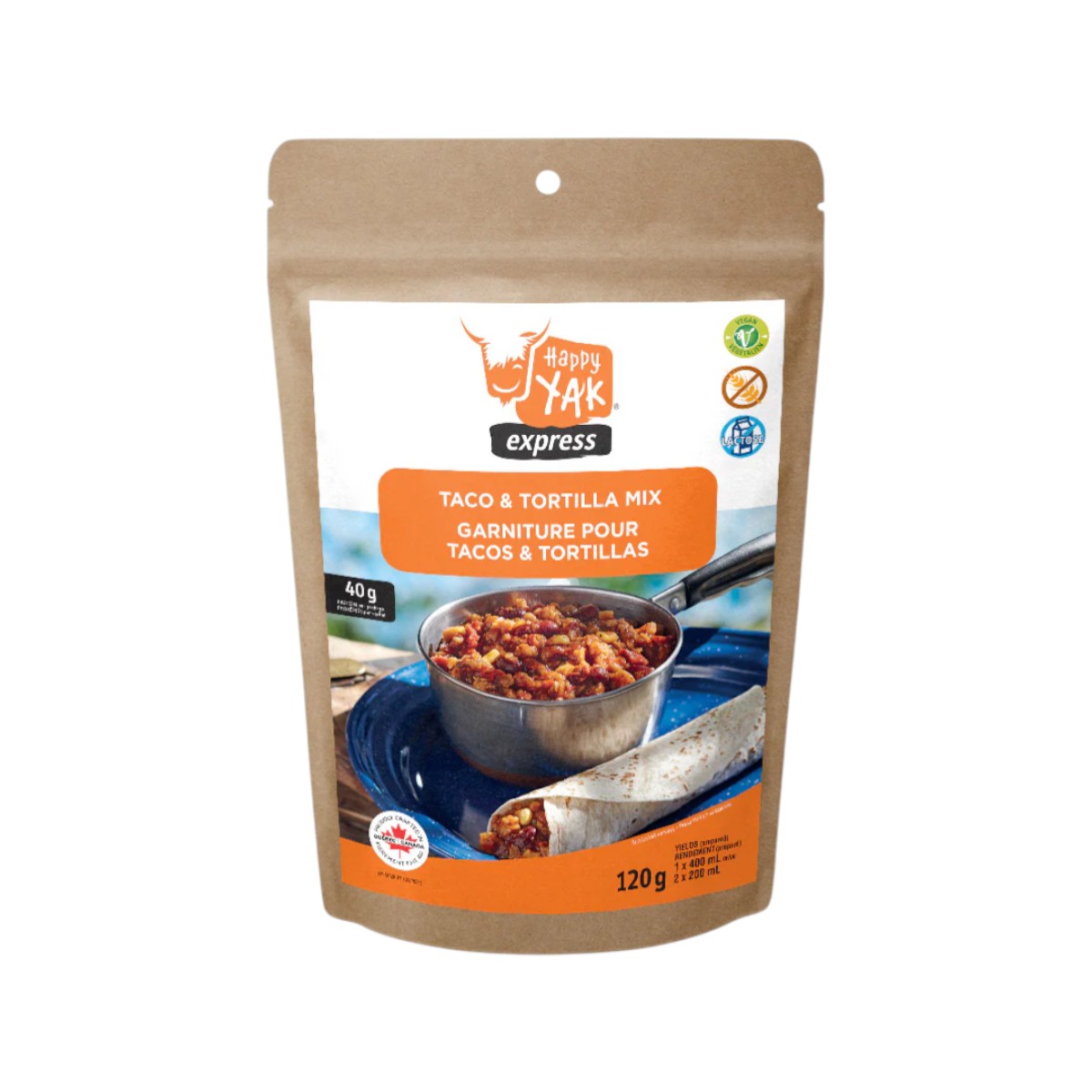 Happy Yak - Vegetarian Taco and Tortilla Mix