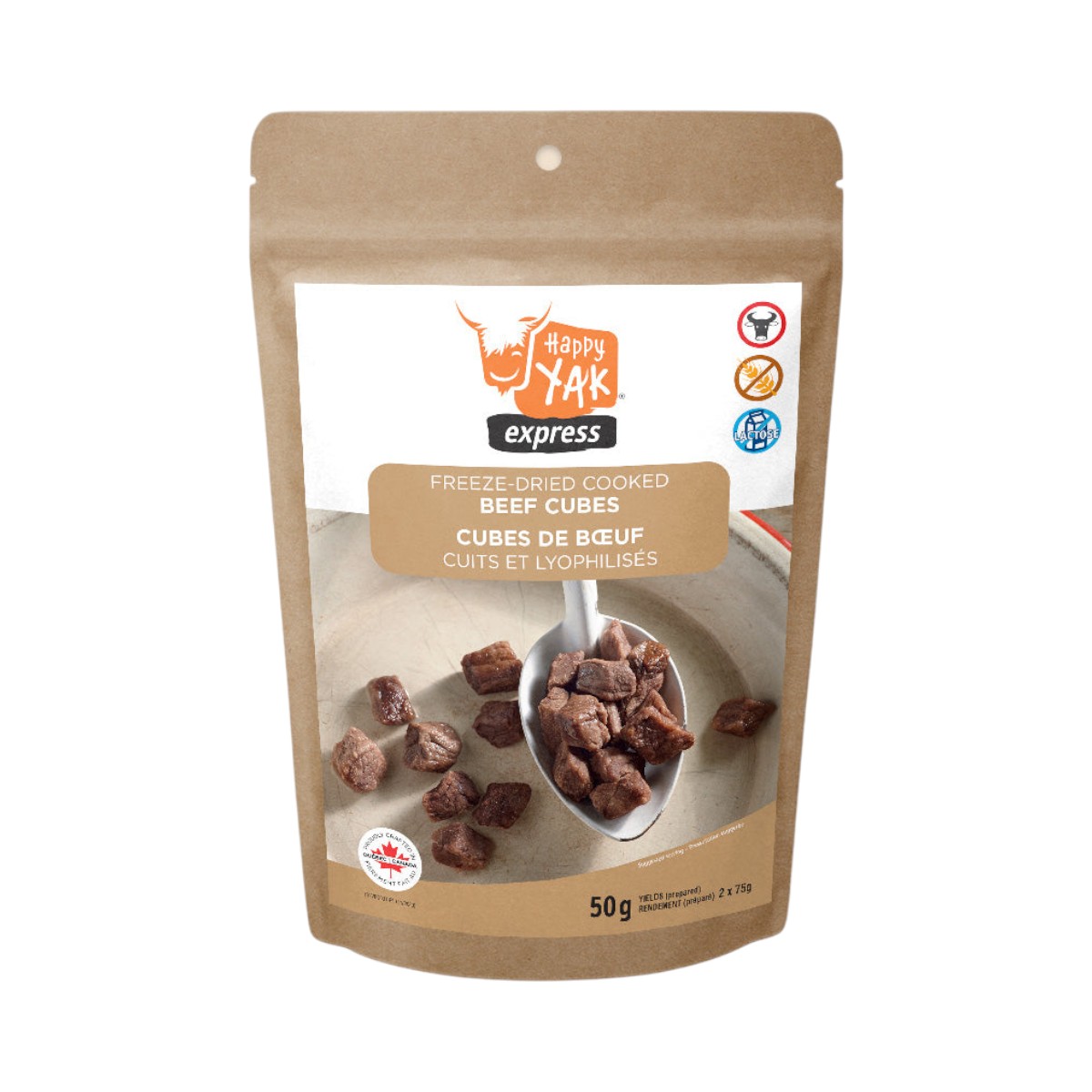 Happy Yak - Cubes de bœuf cuits et lyophilisés