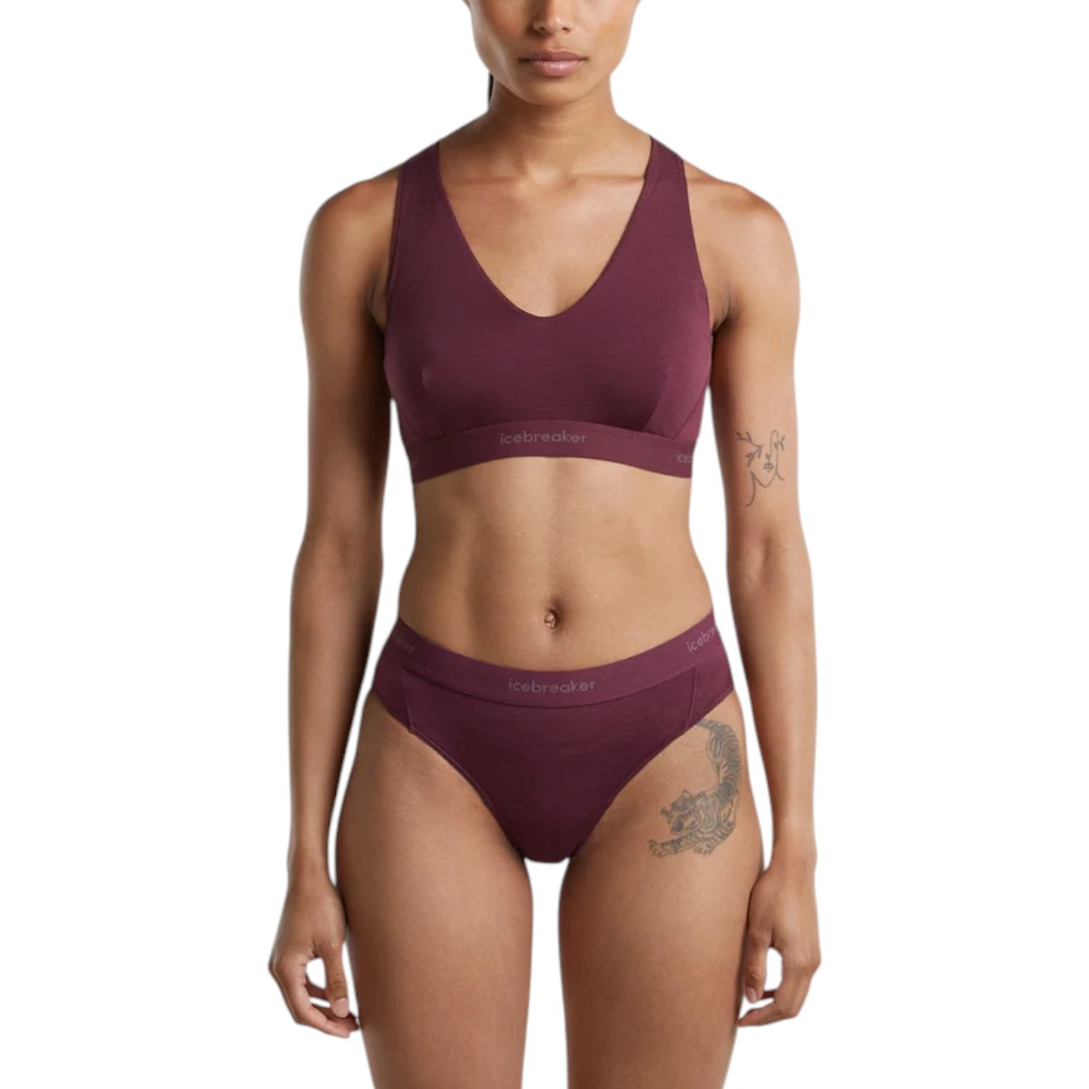 Icebreaker - Soutien-gorge à dos nageur Sprite 125 Cool-Lite™ en mélange de mérinos pour femme