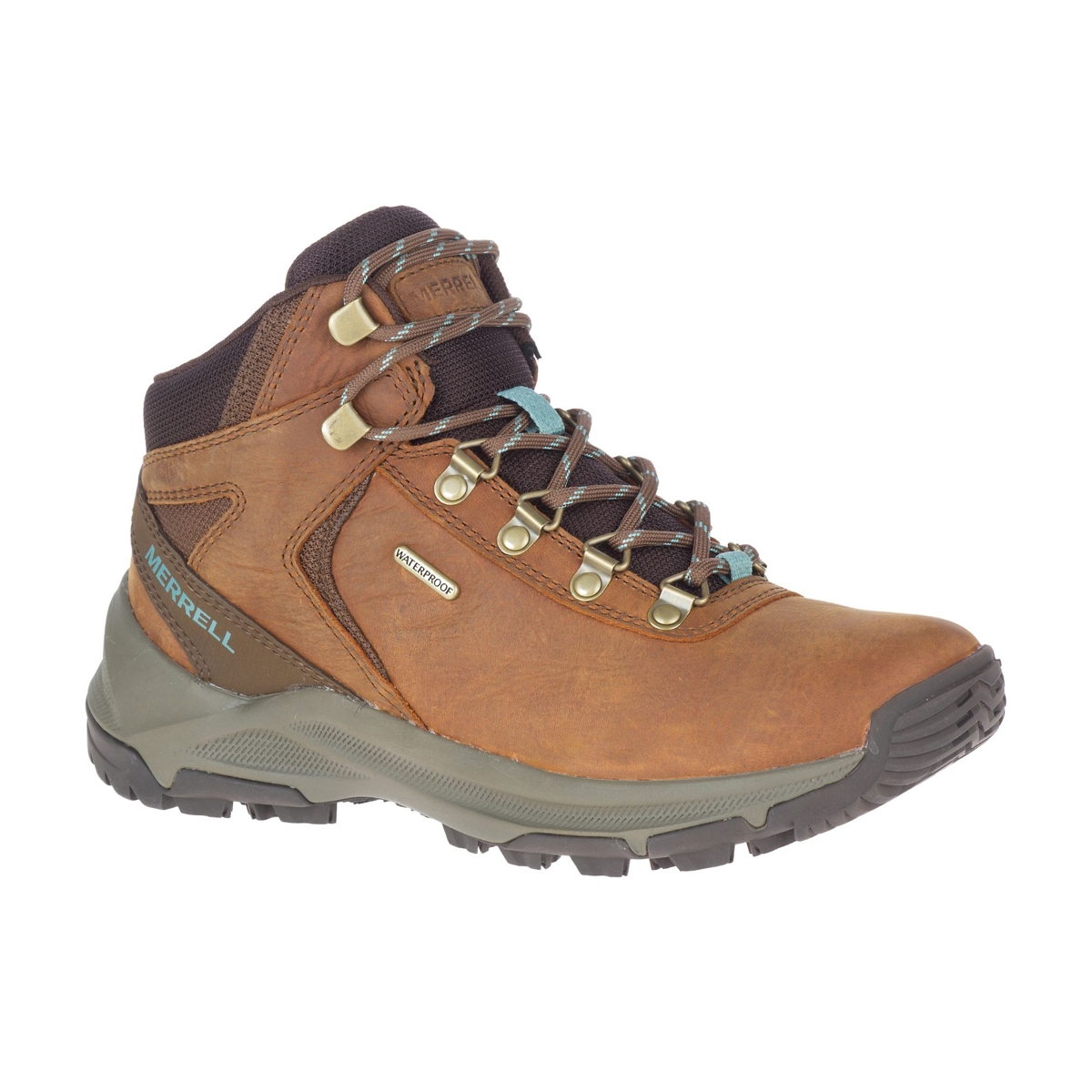 Women Erie Mid Leather Waterproof Boots Merrell Latulippe