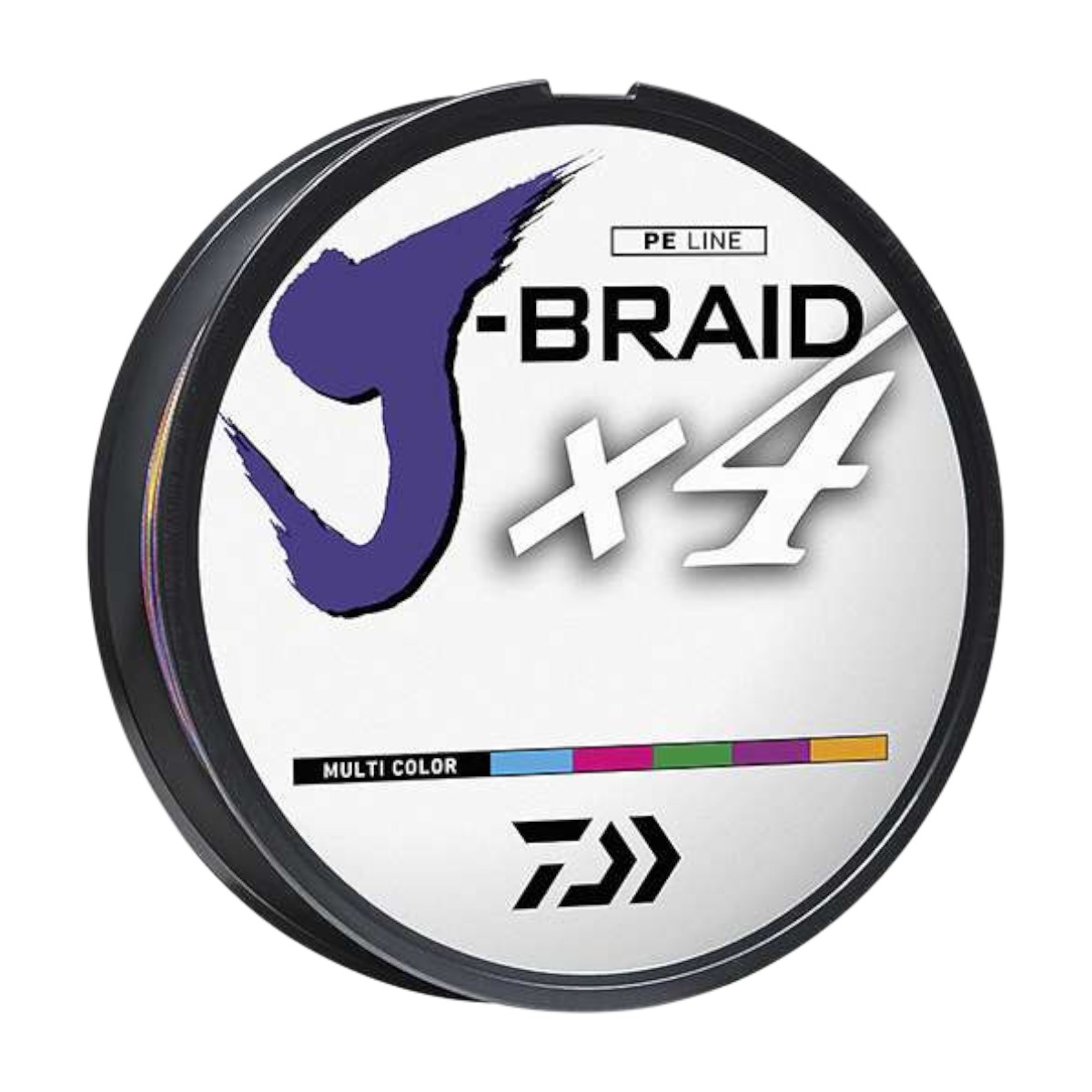 Daiwa - Ligne tressée multicolore  J-Braid X4 - 550 verges