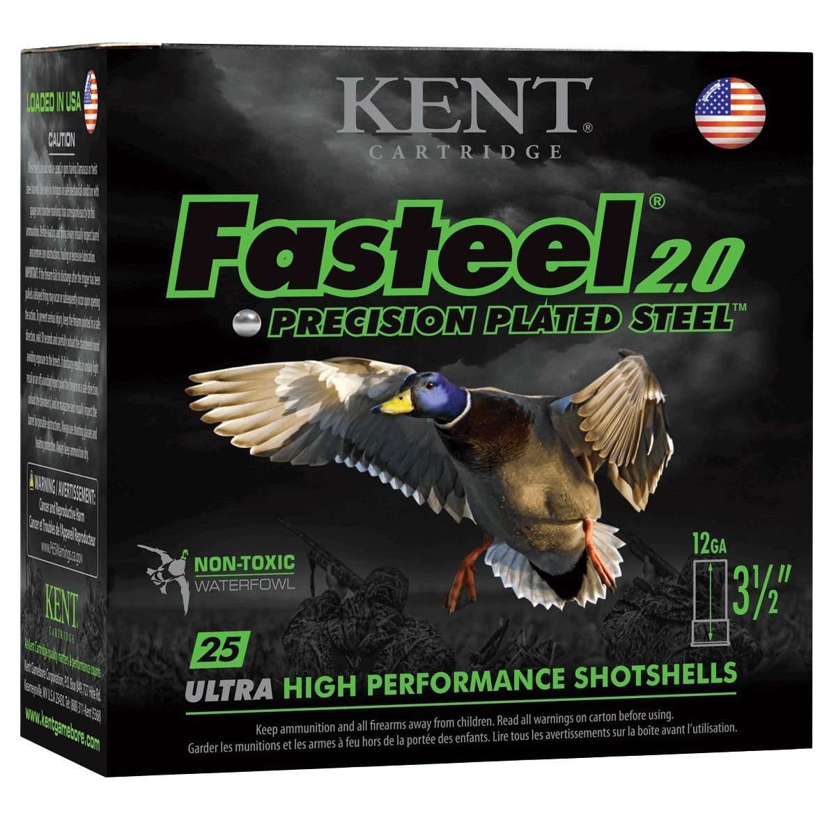 Kent Cartridge - Fasteel 2.0 12 GA 3 ½" #3