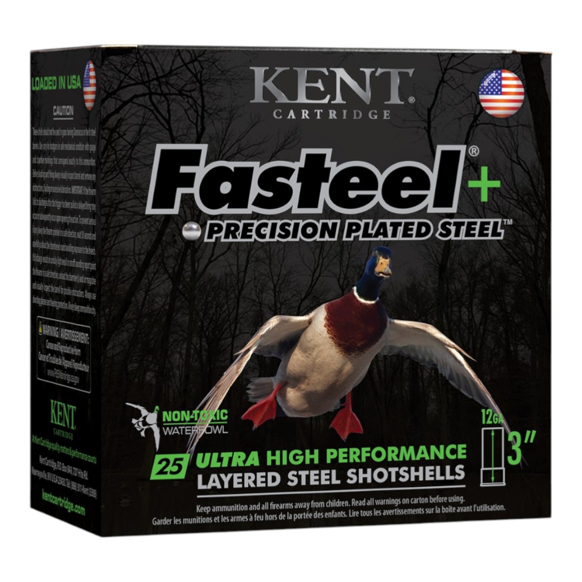 Kent Cartridge - Fasteel+ 12 GA 3" #BB X 2