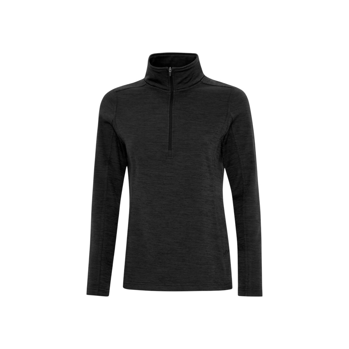 The Authentic T-Shirt Company - Chandail chiné Dynamic en molleton zip 1/2 pour femme