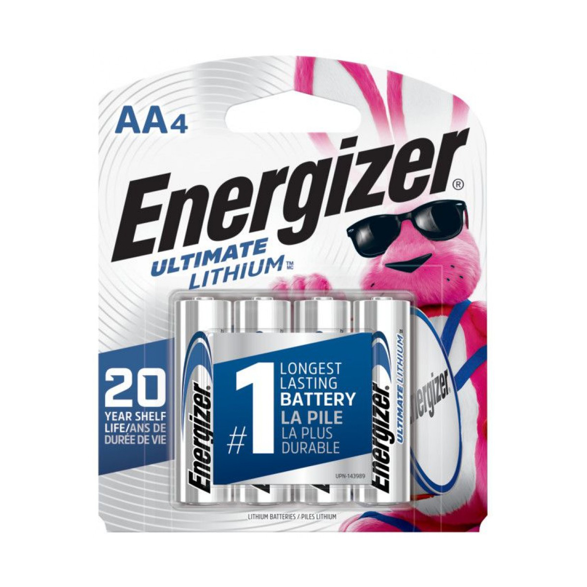 Energizer - Ultimate Lithium AA-4 Card Batteries