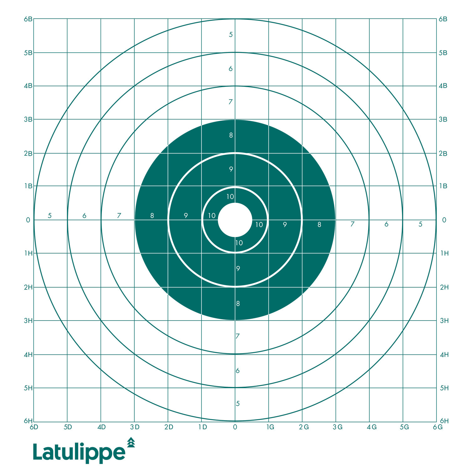 Latulippe - 14x14 Green Targets 25-pack