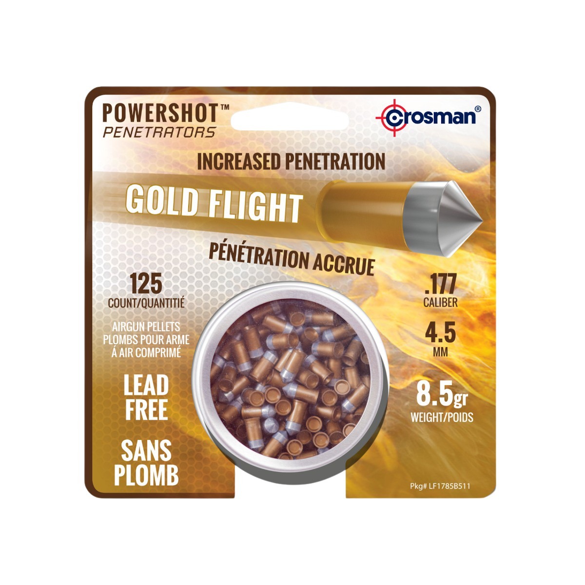 Crosman - Lead-Free Gold Flight Penetrator Pellets