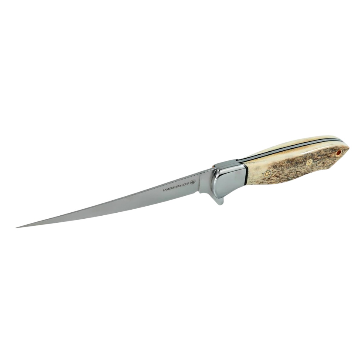 Lamoureux & Sons - Rupert Filet Fishing Knife - Deer antler