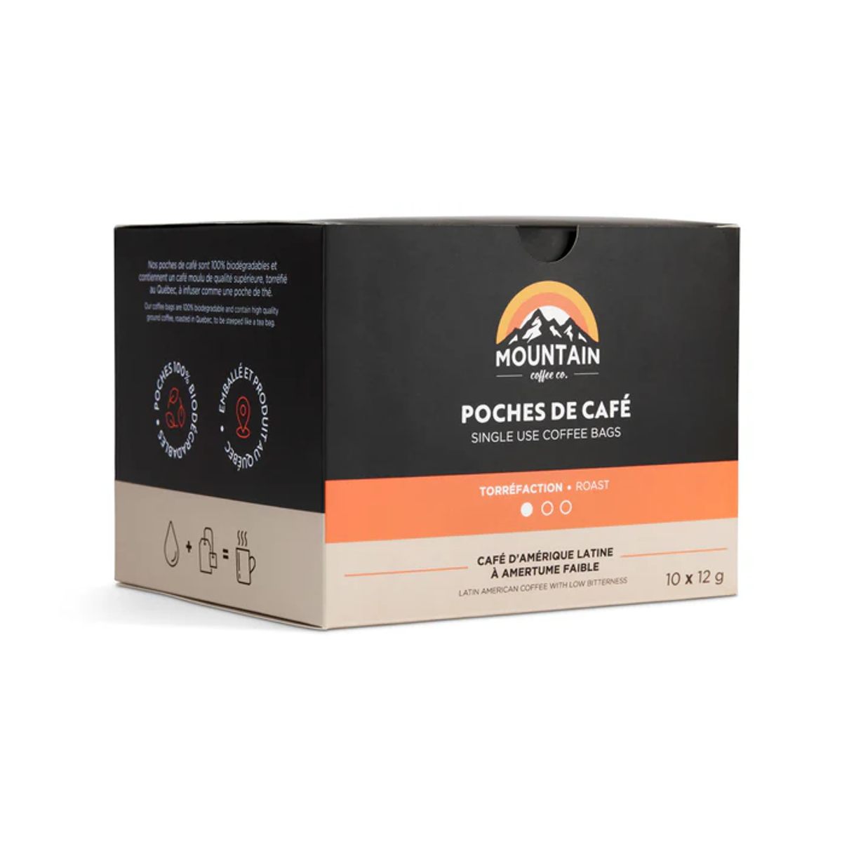 Mountain Coffee - Box of 10 Light Roast Single Use Coffee Bags