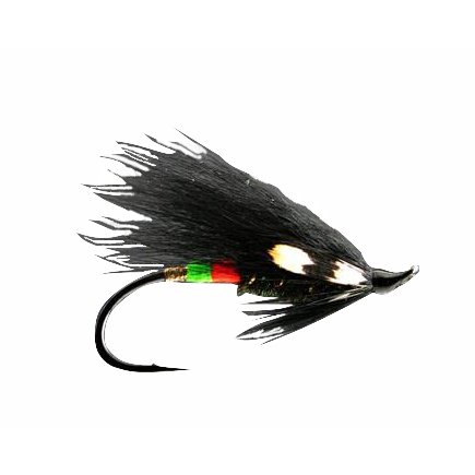 Cosseboom Green Single Hook Salmon Fly - Shadow Flies