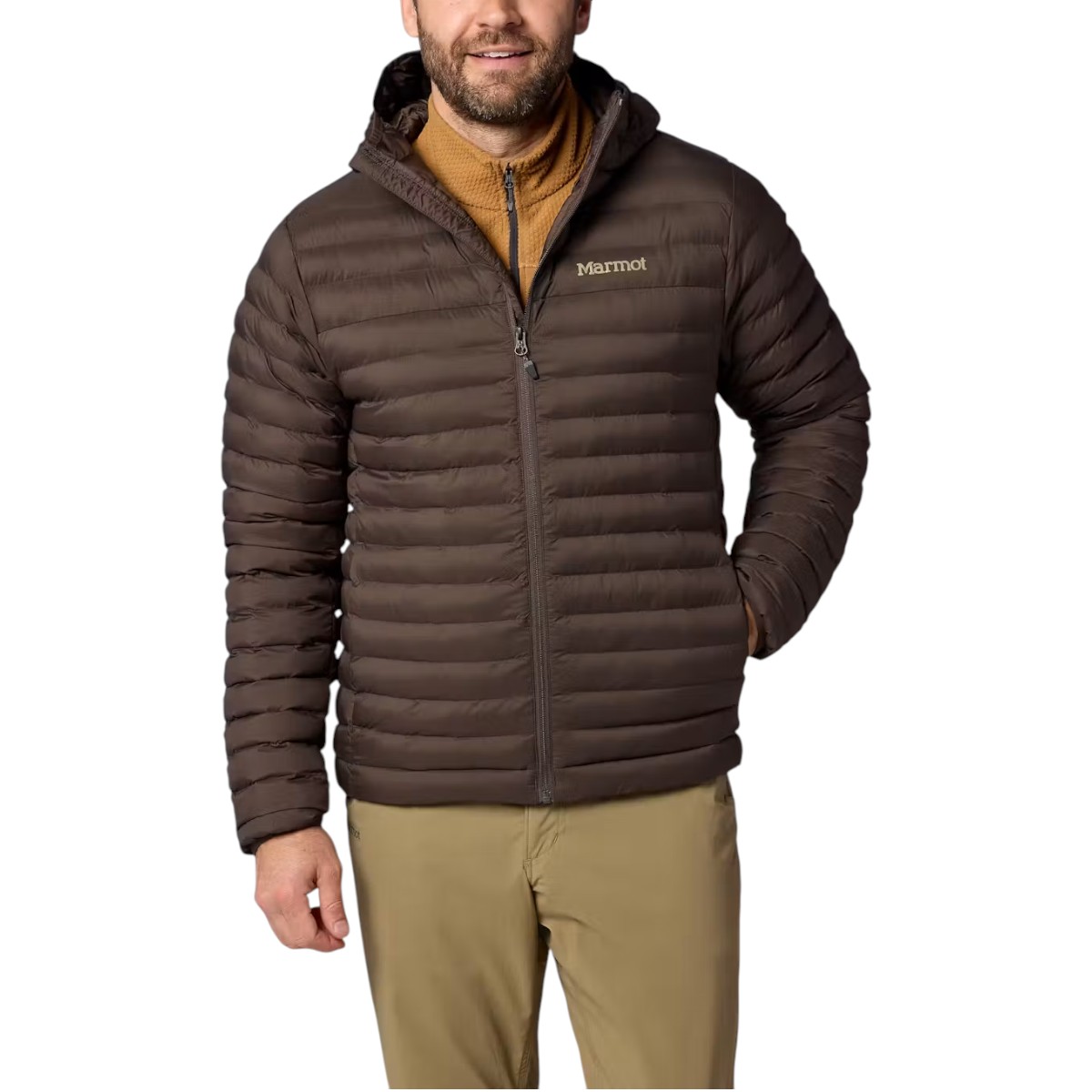 Marmot - Veste isolée Echo sans plumes avec capuchon pour homme