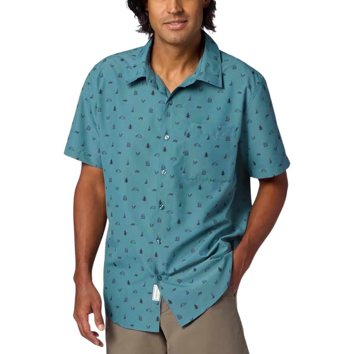 Marmot - Men's AirExchange UPF 40 Novelty Short-Sleeve Collared Shirt