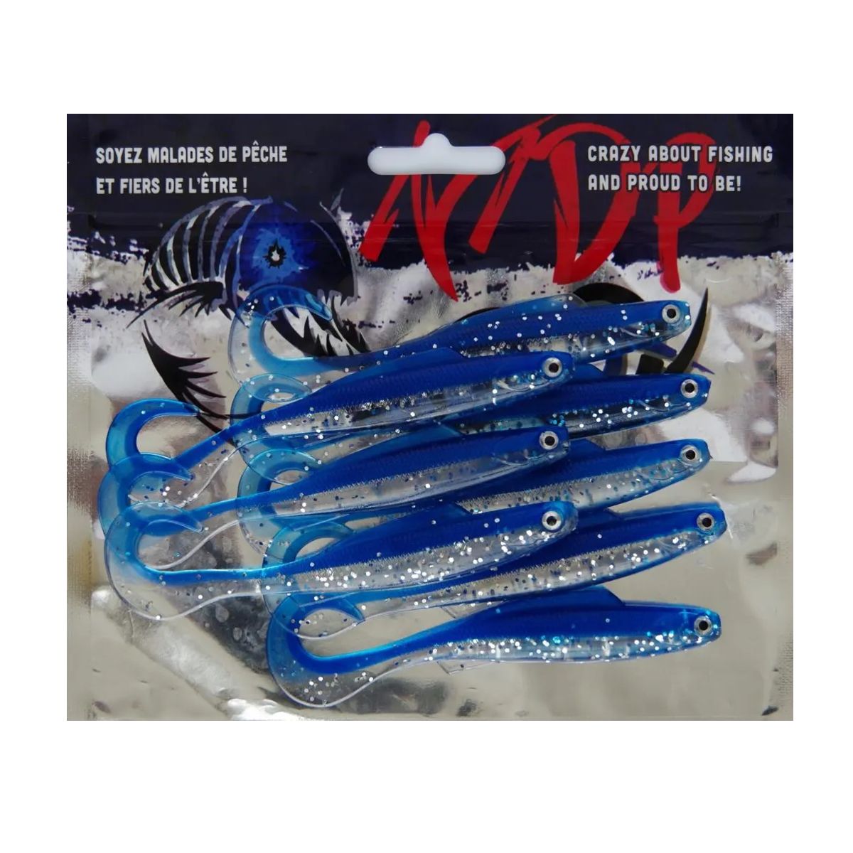 Malades de Pêche - Poisson nageur Méné Mme Wally Curly Tail - 3.5"