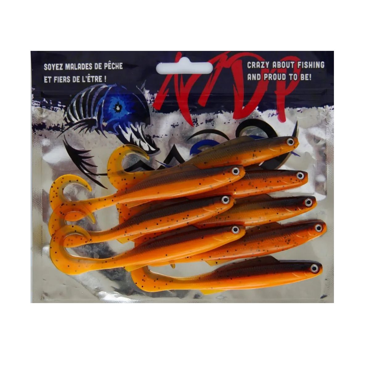 Malades de Pêche - Méné Mme Wally Curly Tail Swimbait - 3.5"