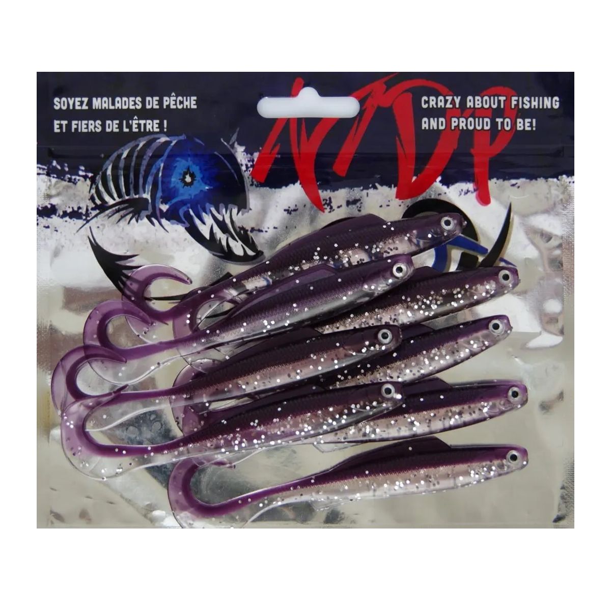 Malades de Pêche - Méné Mme Wally Curly Tail Swimbait - 3.5"