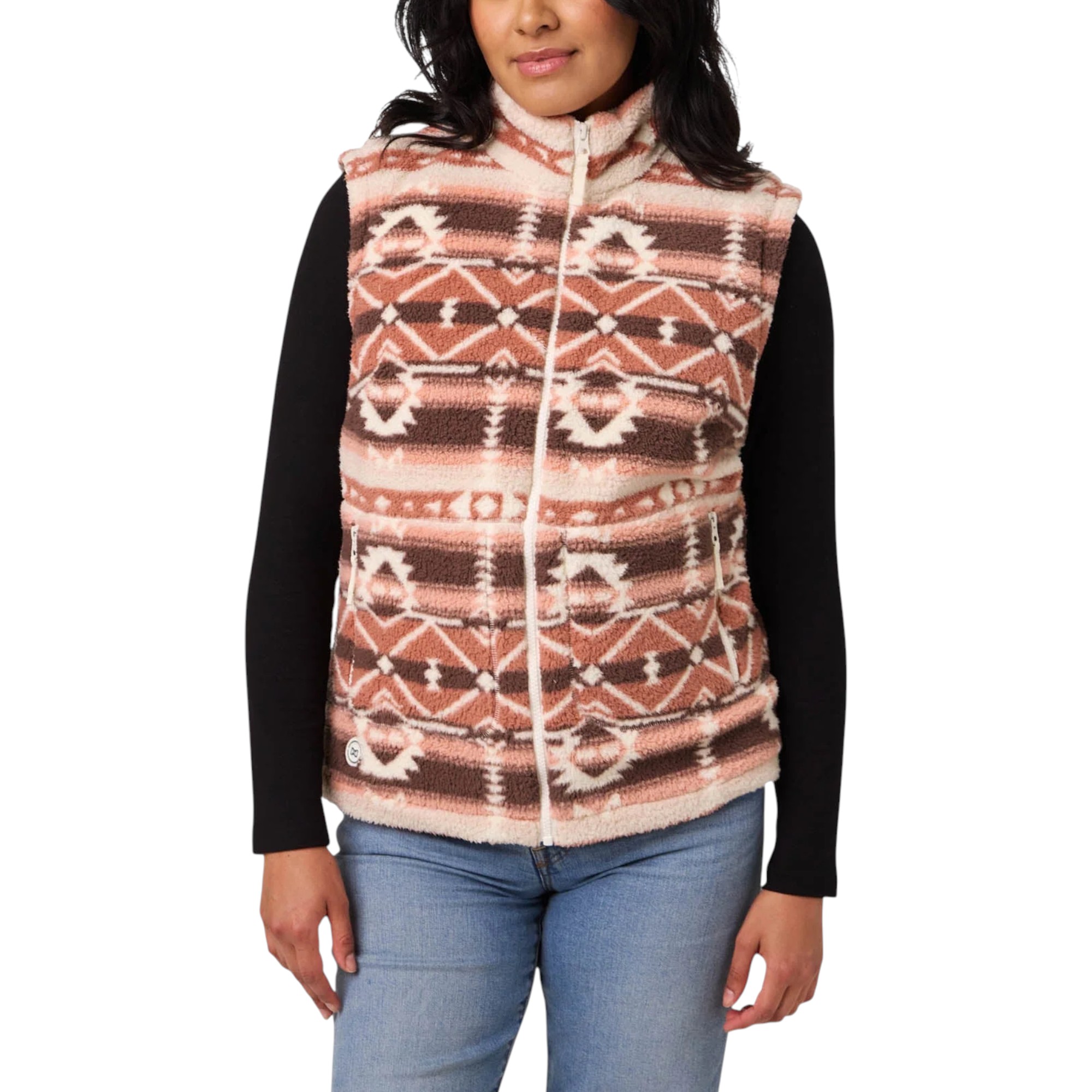 Fieldsheer - Women's Upland Sherpa Printed Sleeveless Vest