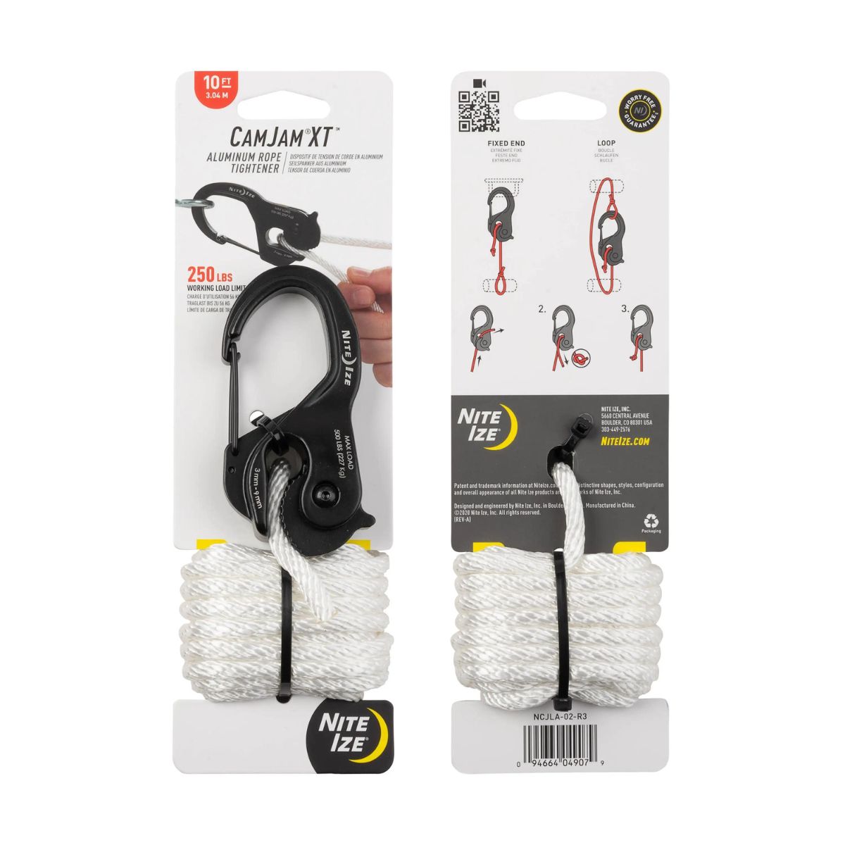 Nite Ize - CamJam XT Aluminum Cable Tensioner with 10' Rope