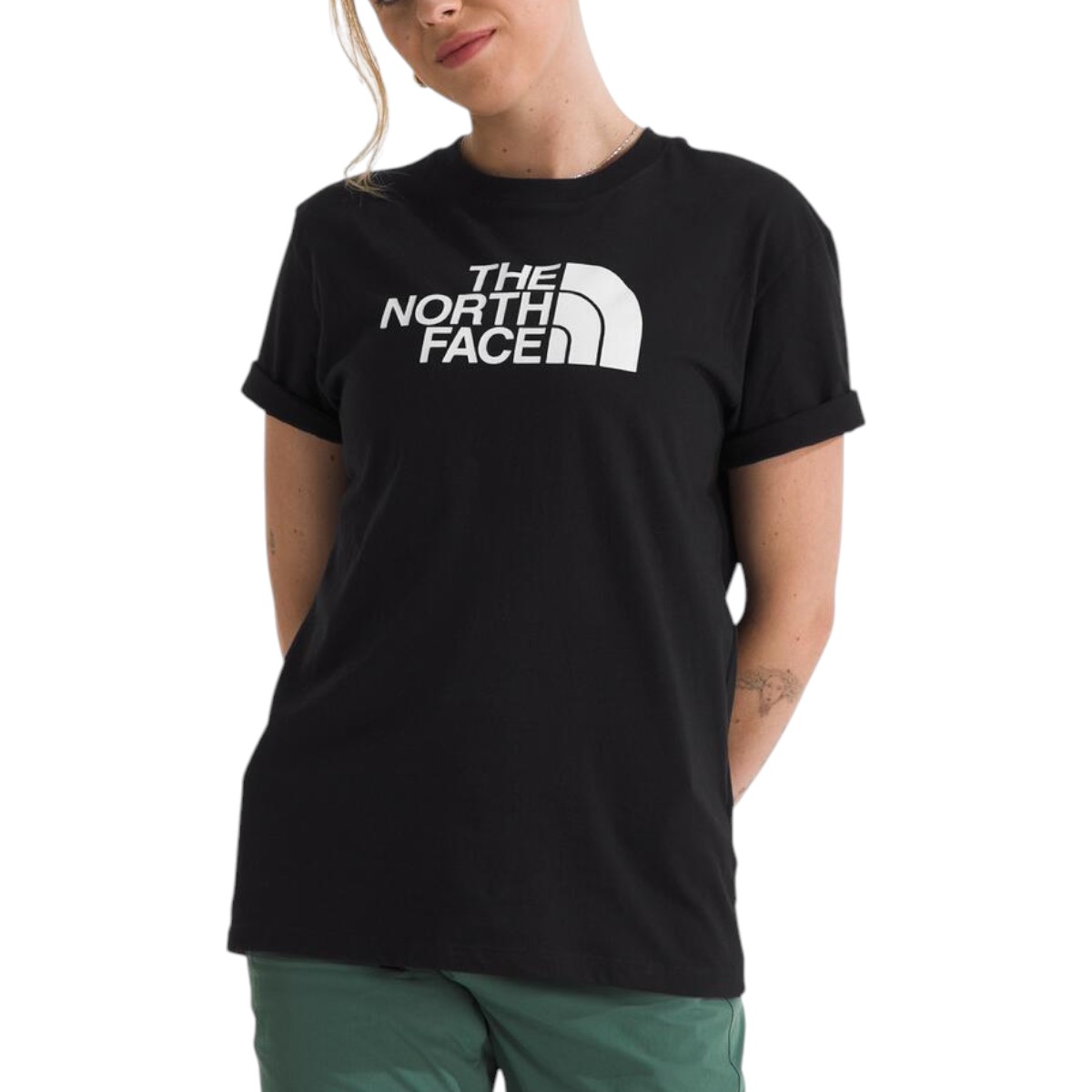 [THE NORTH FACE] CENTER LOGO S/S R/TEE★NT7UR03 THE NORTH FACE CENTER LOGO S/S R/TEE White label 刺繡NT7UR03