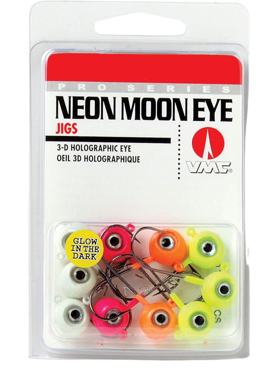 VMC - Ensemble d'hameçon à tête plombée (Jig) Neon Moon Eye