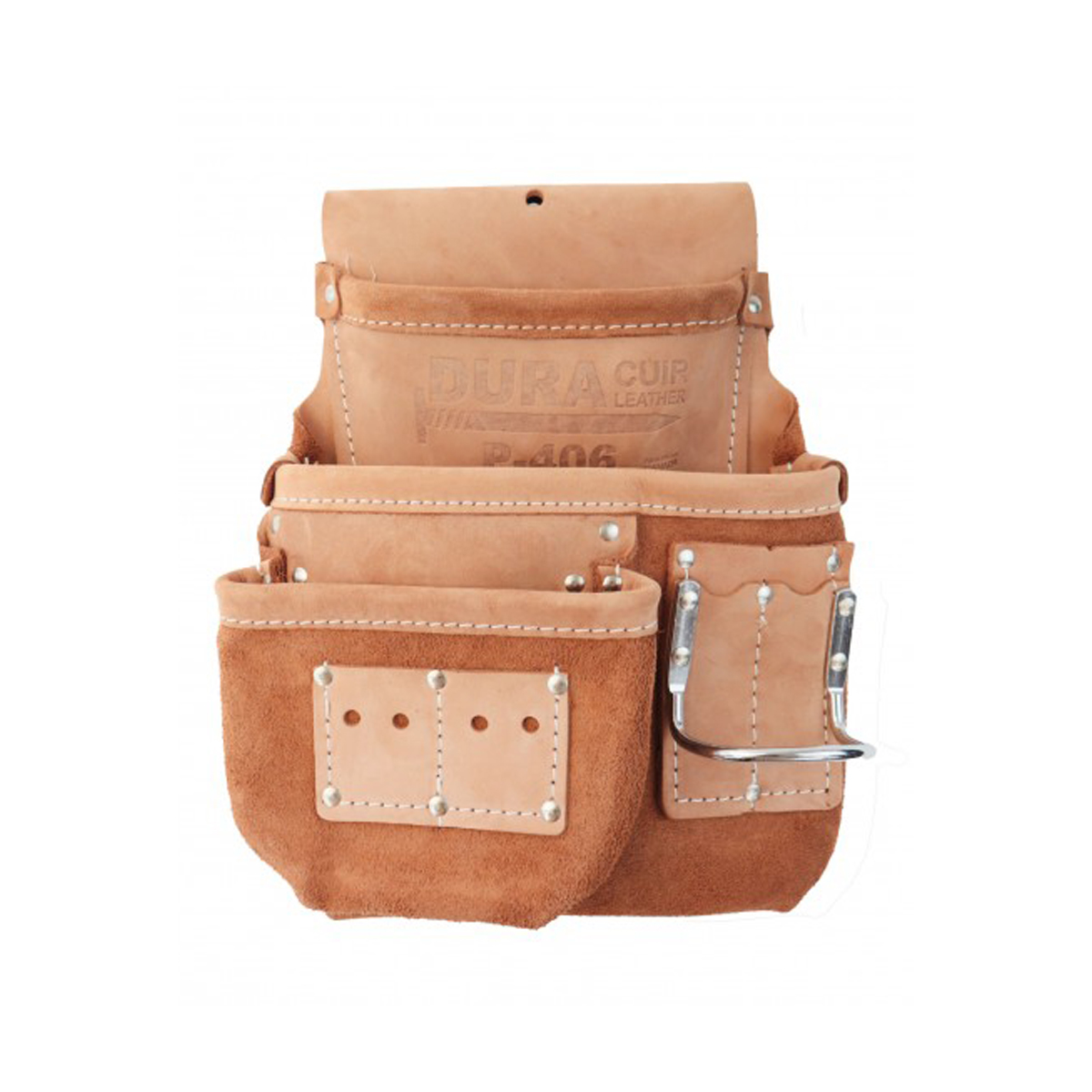 Dura Cuir - 3-Pocket Left Side Nail Pouch