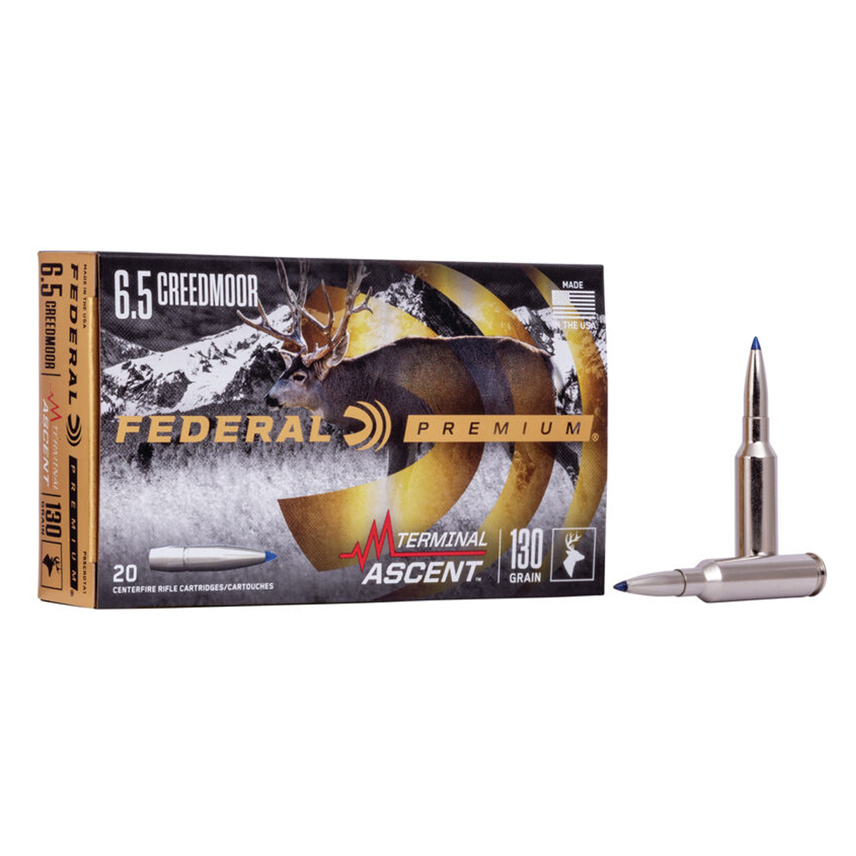 Federal Ammunition - Premium Terminal Ascent 6.5 CREEDMOOR 130 GR
