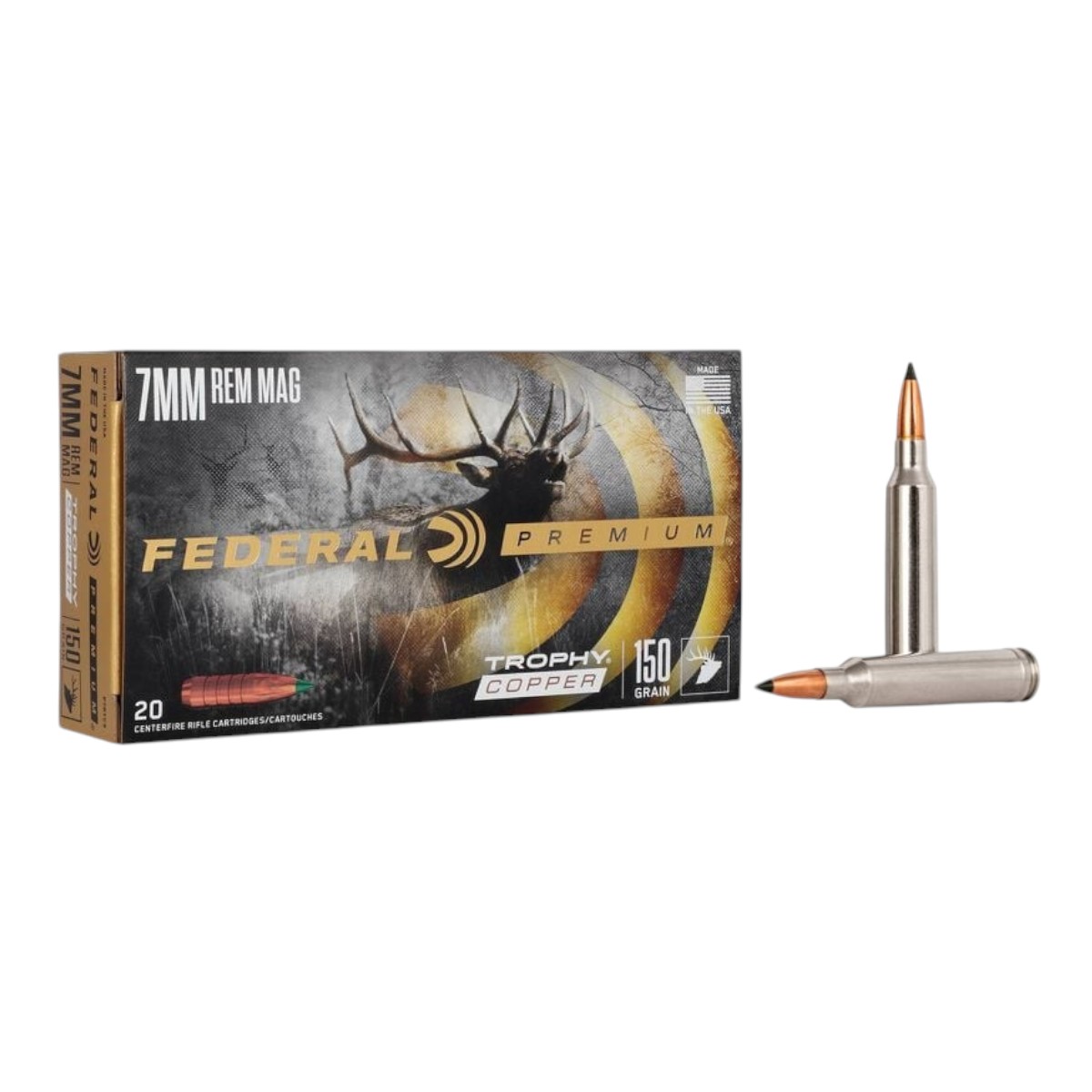 Federal Ammunition - Trophy Copper 7 MM REM MAG 150 GR