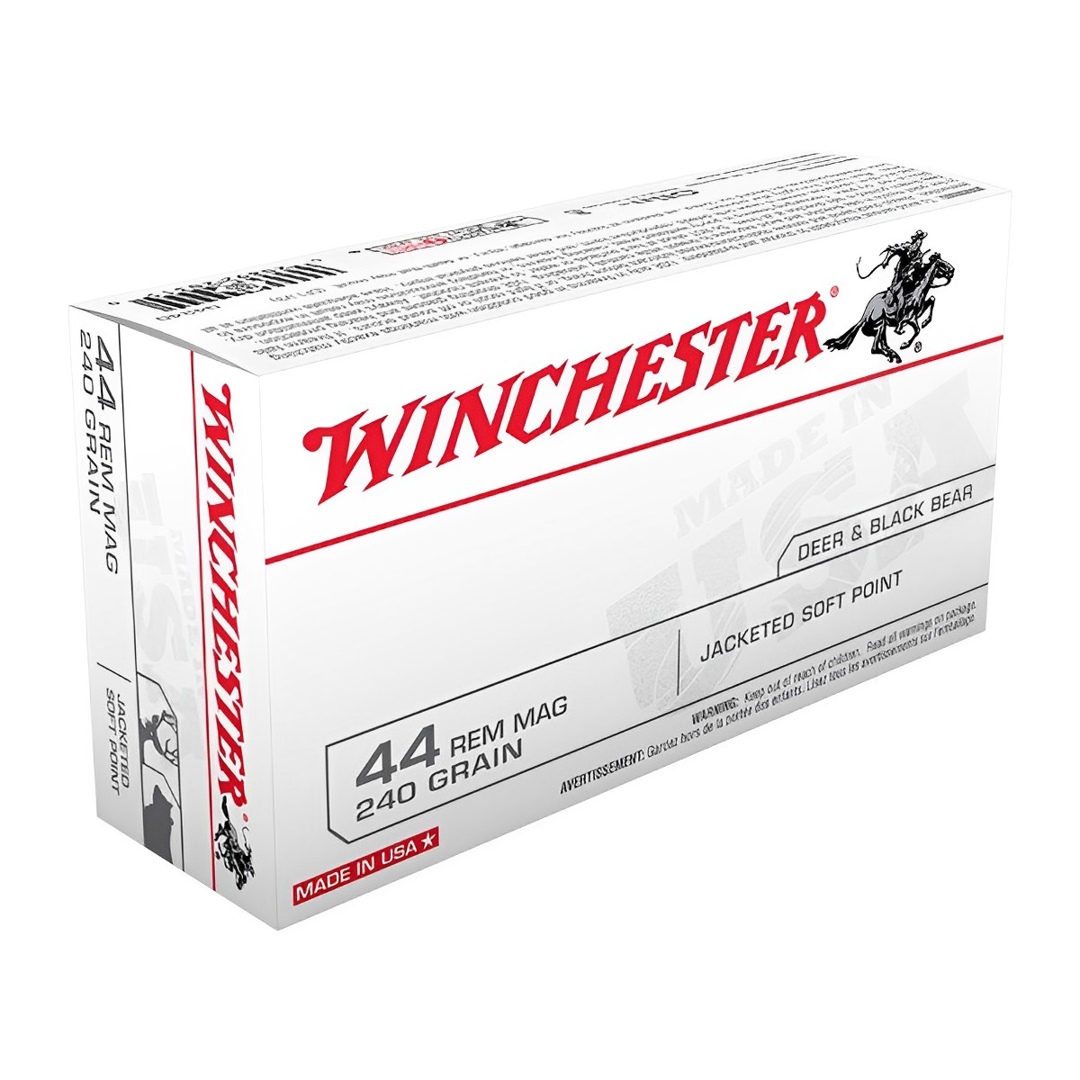 Winchester - Jacketed Soft Point 44 REM MAG 240 GR