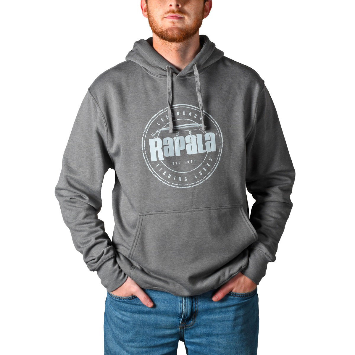 Rapala - Men's Grey Floater Splash Logo Hoodie