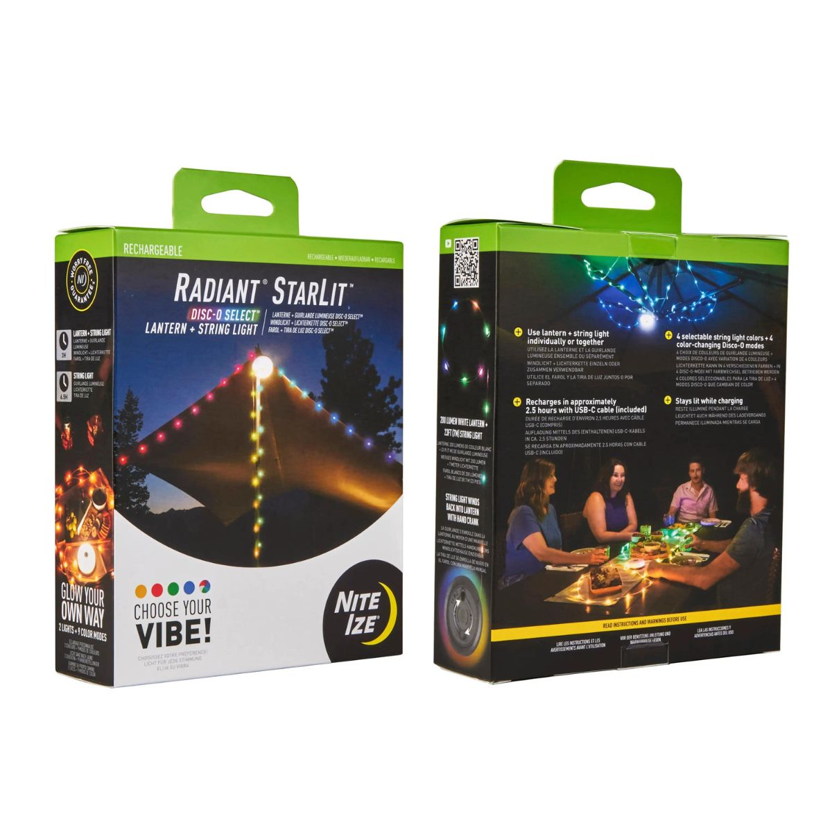 Nite Ize - Radiant Starlit Rechargeable Lantern + Garland