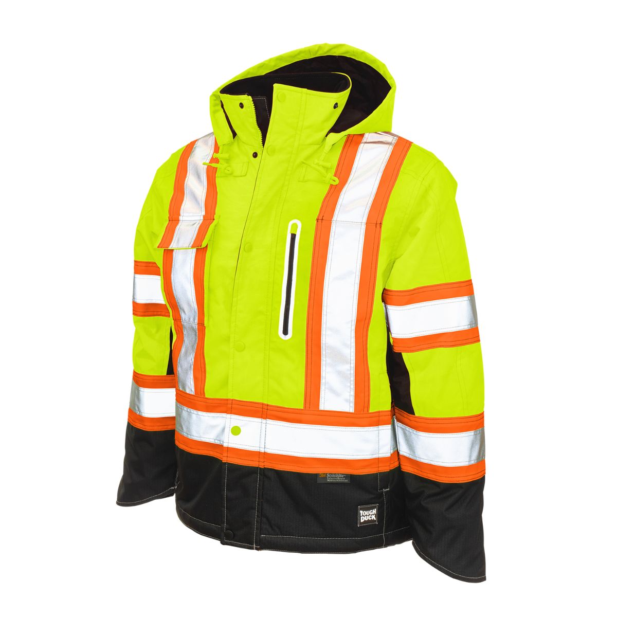 Tough Duck - Men's Ripstop Fleece Lined Safety Jacket