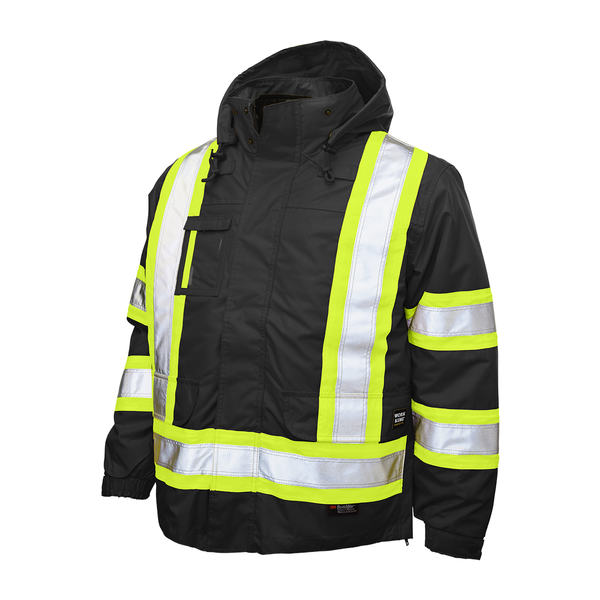 Tough Duck - Men's Lined 5-in-1 Safety Jacket
