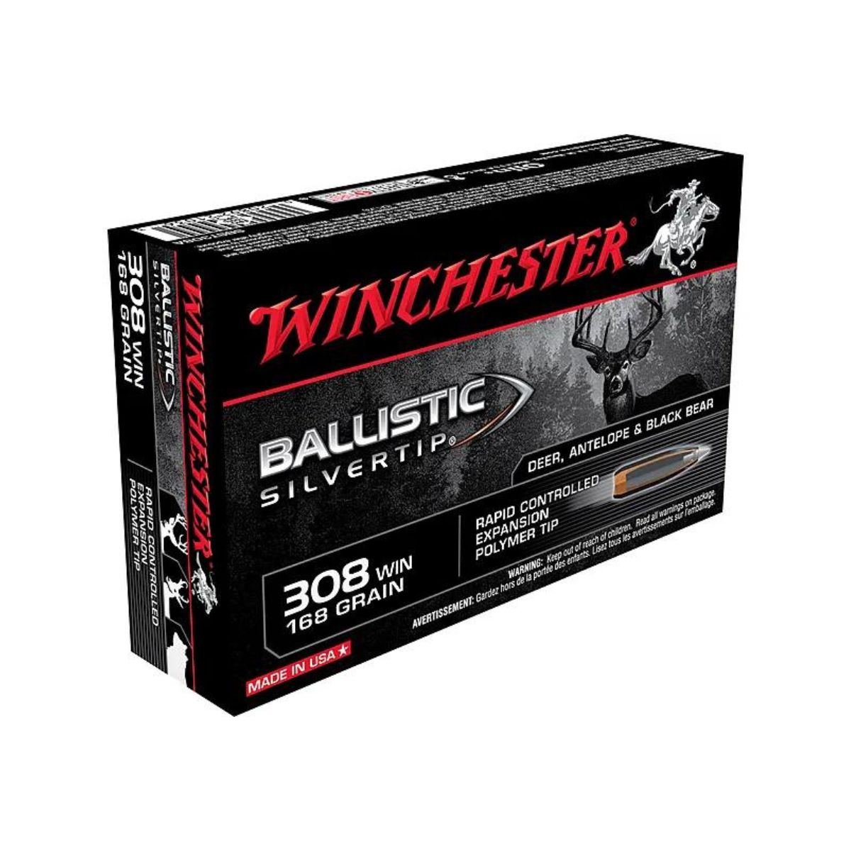 Winchester - Ballistic Silvertip 308 WIN168 GR