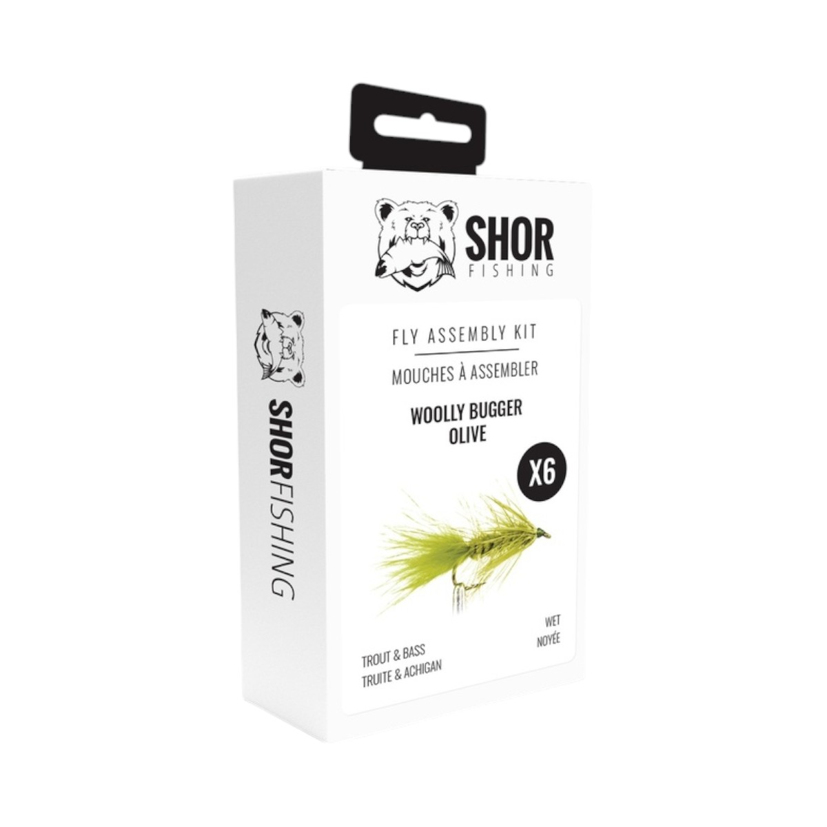 SHOR Fishing - Ensemble de montage de mouches Shor Woolly Bugger