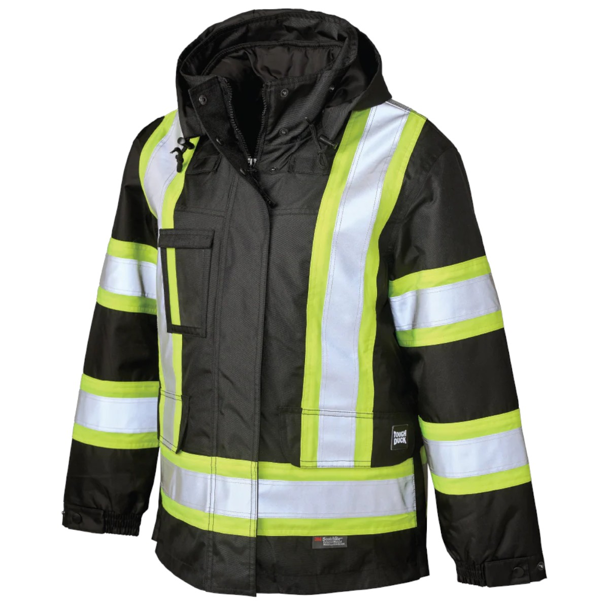Tough Duck - Manteau de sécurité 5 en 1 en poly-oxford SJ56 pour femme