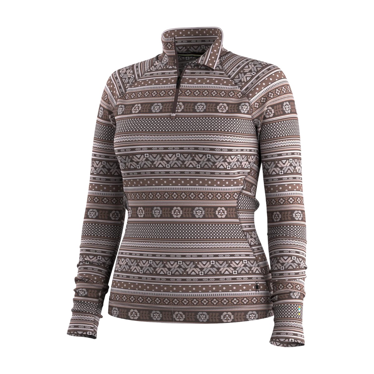 Smartwool - Haut sous-vêtement thermique classique en laine mérinos zip 1/4 pour femme