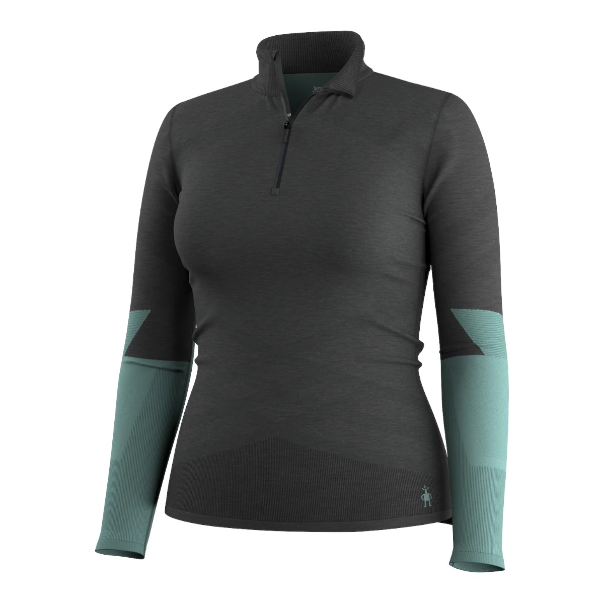 Smartwool - Chandail sous-vêtement thermique en laine mérinos à fermeture à glissière 1/4 Intraknit™ pour femme