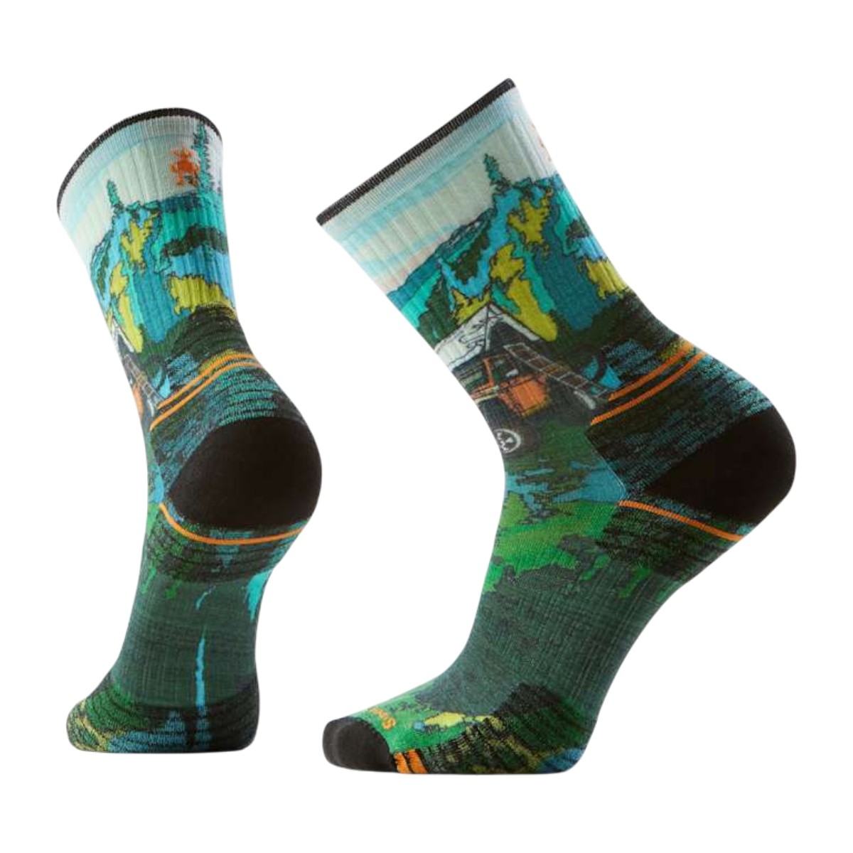 Smartwool - Hike Targeted Cushion Print Crew Socks