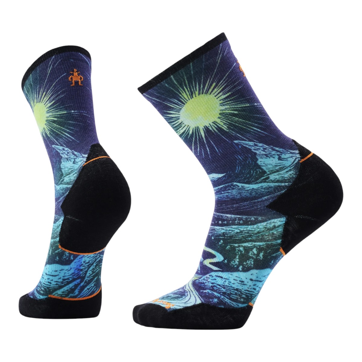 Smartwool - Chaussettes de course en sentier mi-mollet à motif Treeline