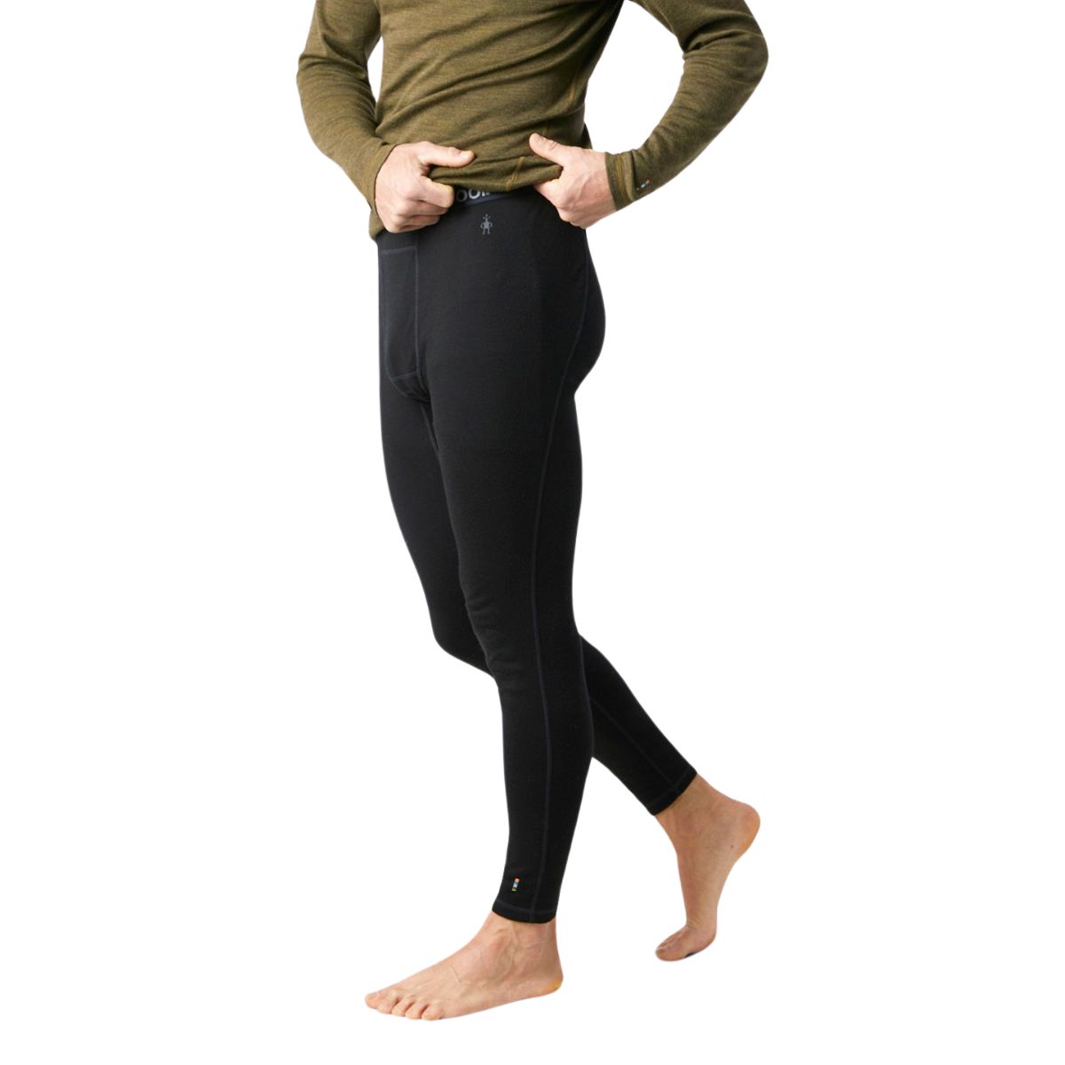 Bas sous-vêtement thermique classique en laine mérinos pour homme