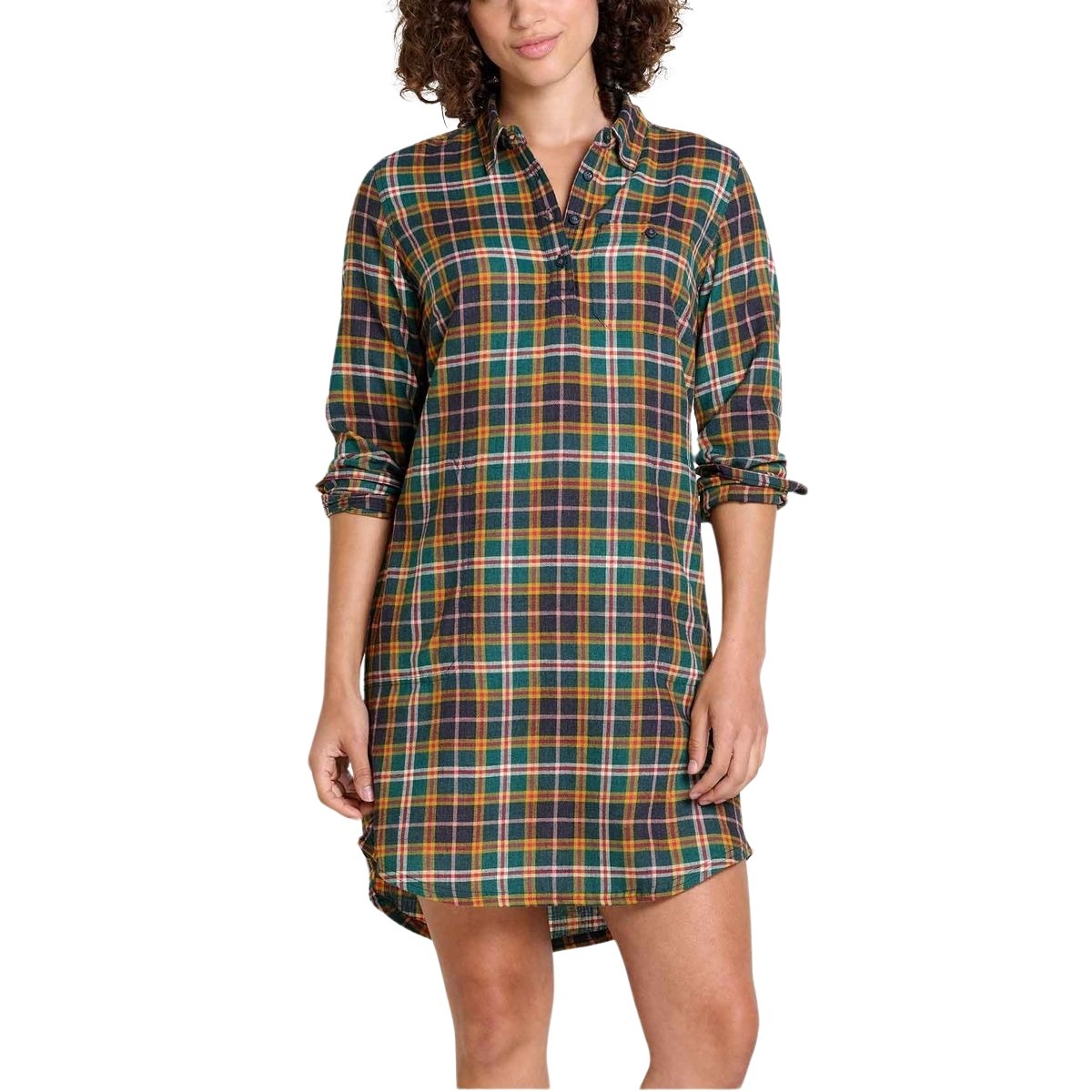 Toad and Co. - Women's Re-Form Long Sleeve Flannel Shirtdress