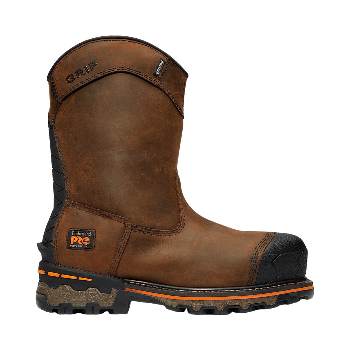 Timberland - Men's Boondock Waterproof Pull-On Comp-Toe Work Boots