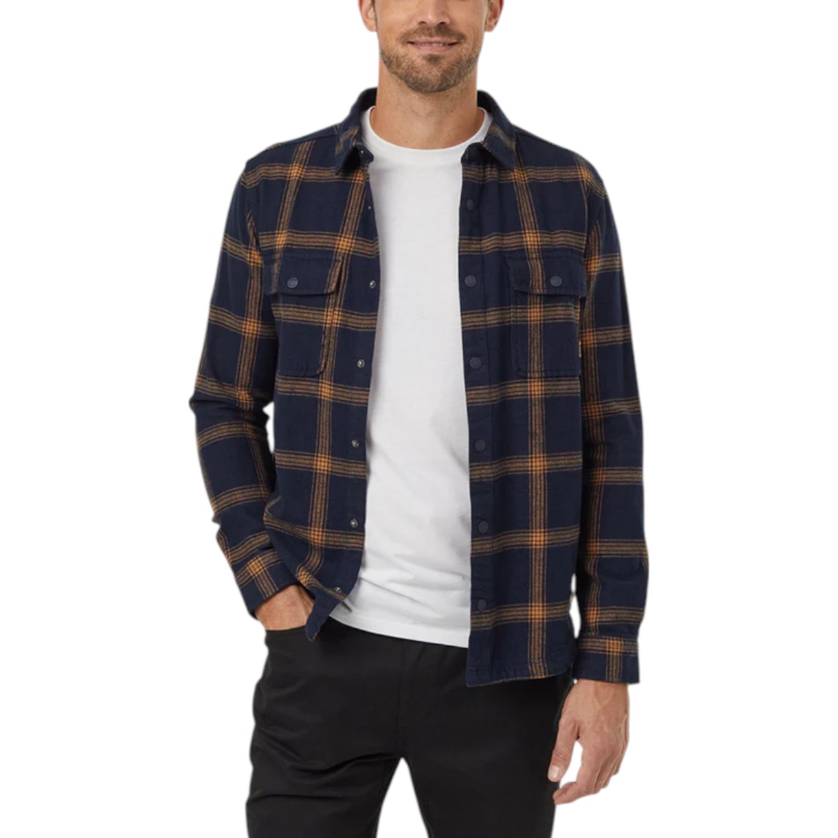 Tentree - Men's Kapok Flannel Colville Button Up Shirt